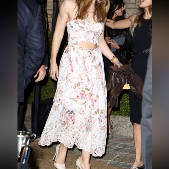 Zimmermann 2  Eden broderie Midi halter dress US 8 - Picture 10 of 10